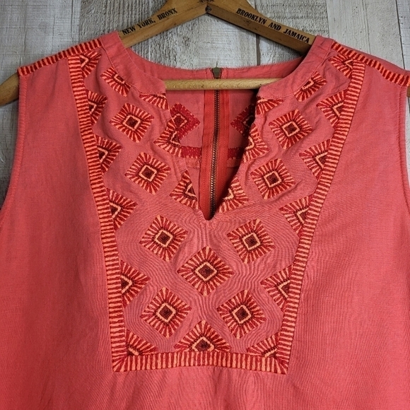 J. CREW Sleeveless Linen/Cotton Sundress. Size Medium - Picture 4 of 13